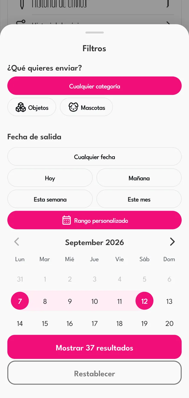 Filtra por lo tuyo
