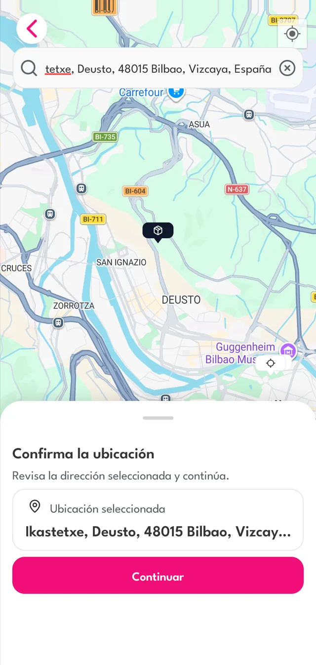 Marca dónde recoges