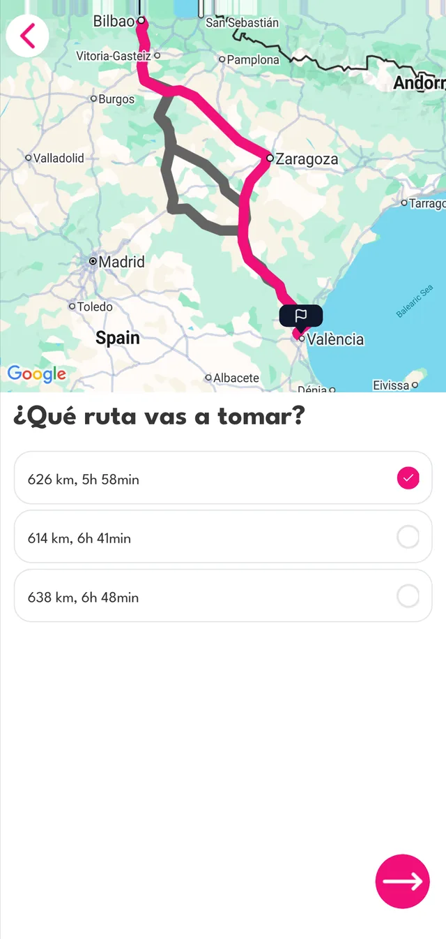 Confirma la ruta